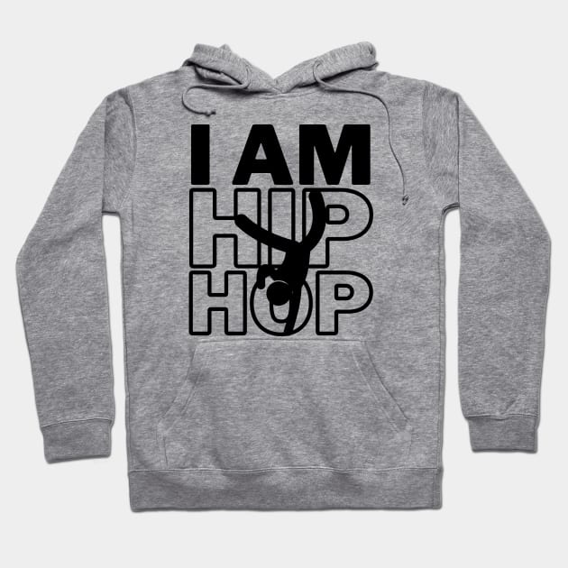 I Love Hip Hop Hoodie by François Belchior